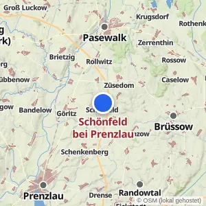 Kartenvorschau Schönfeld bei Prenzlau
