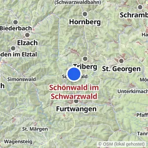 Kartenvorschau Schönwald im Schwarzwald