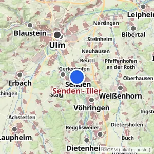 Kartenvorschau Senden - Iller