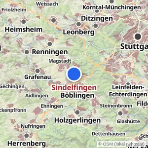 Kartenvorschau Sindelfingen