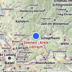 Kartenvorschau Steinen - Kreis Lörrach