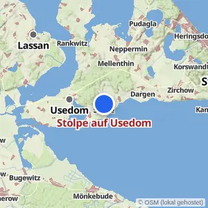 Kartenvorschau Stolpe auf Usedom
