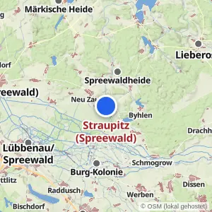 Kartenvorschau Straupitz (Spreewald)