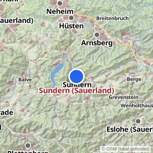 Kartenvorschau Sundern (Sauerland)