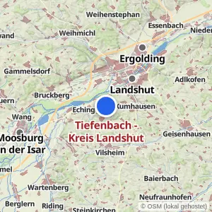 Kartenvorschau Tiefenbach - Kreis Landshut