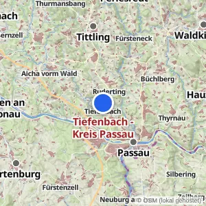 Kartenvorschau Tiefenbach - Kreis Passau