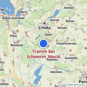 Kartenvorschau Tramm bei Schwerin, Meckl