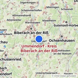 Kartenvorschau Ummendorf - Kreis Biberach an der Riß