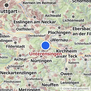 Kartenvorschau Unterensingen