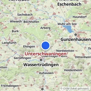 Kartenvorschau Unterschwaningen