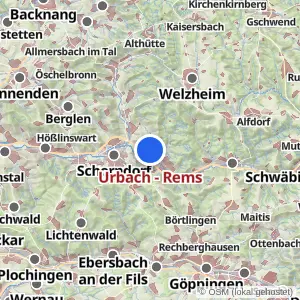 Kartenvorschau Urbach - Rems