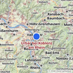 Kartenvorschau Urbar bei Koblenz am Rhein