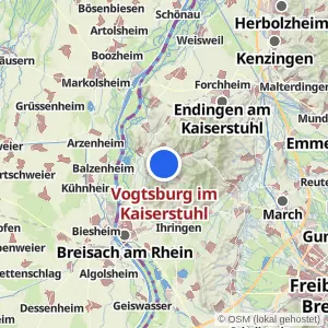 Kartenvorschau Vogtsburg im Kaiserstuhl