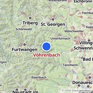 Kartenvorschau Vöhrenbach