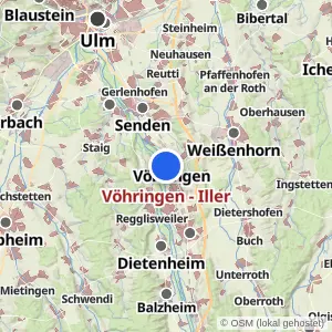 Kartenvorschau Vöhringen - Iller