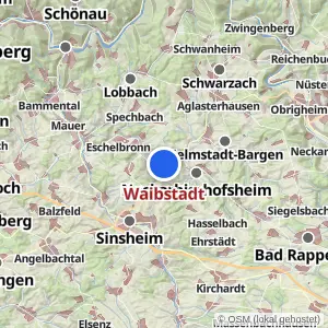 Kartenvorschau Waibstadt