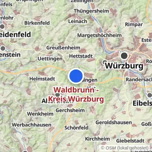 Kartenvorschau Waldbrunn - Kreis Würzburg