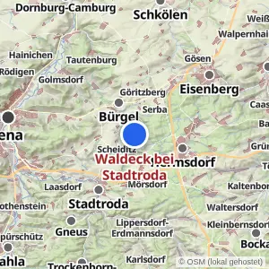 Kartenvorschau Waldeck bei Stadtroda