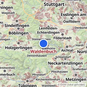 Kartenvorschau Waldenbuch