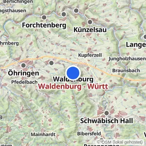 Kartenvorschau Waldenburg - Württ