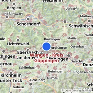 Kartenvorschau Wangen - Kreis Göppingen