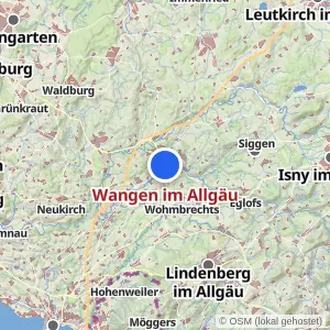 Kartenvorschau Wangen im Allgäu