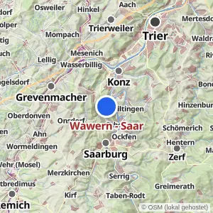 Kartenvorschau Wawern - Saar
