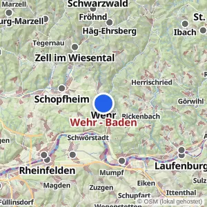 Kartenvorschau Wehr - Baden