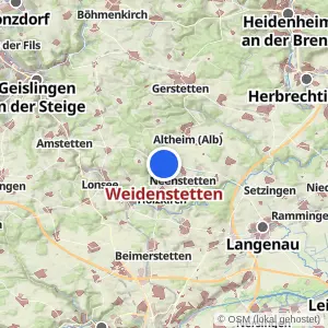 Kartenvorschau Weidenstetten
