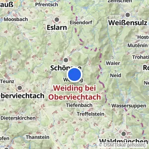 Kartenvorschau Weiding bei Oberviechtach