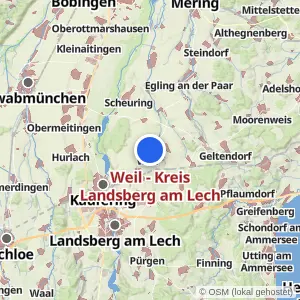 Kartenvorschau Weil - Kreis Landsberg am Lech