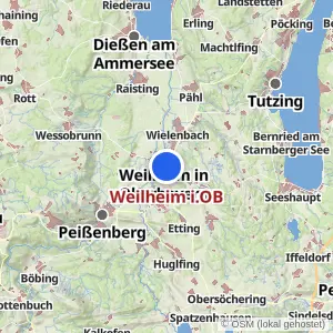 Kartenvorschau Weilheim i.OB