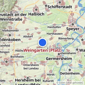 Kartenvorschau Weingarten (Pfalz)