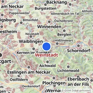 Kartenvorschau Weinstadt