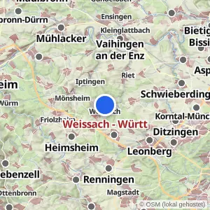 Kartenvorschau Weissach - Württ