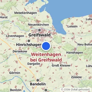 Kartenvorschau Weitenhagen bei Greifswald