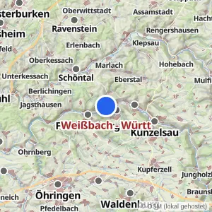 Kartenvorschau Weißbach - Württ