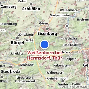 Kartenvorschau Weißenborn bei Hermsdorf, Thür