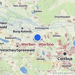 Kartenvorschau Werben - Wjerbno