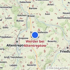 Kartenvorschau Werder bei Altentreptow