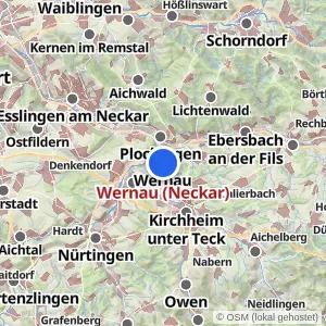 Kartenvorschau Wernau (Neckar)