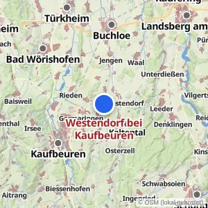 Kartenvorschau Westendorf bei Kaufbeuren