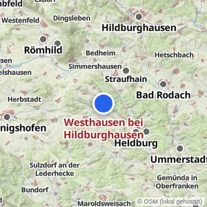 Kartenvorschau Westhausen bei Hildburghausen