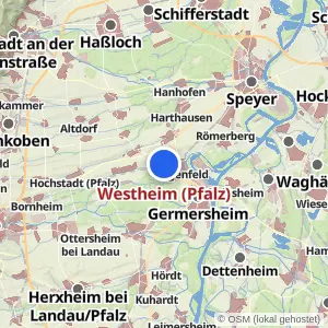 Kartenvorschau Westheim (Pfalz)