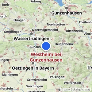 Kartenvorschau Westheim bei Gunzenhausen