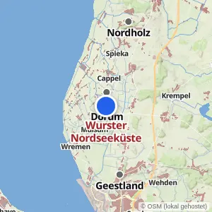 Kartenvorschau Wurster Nordseeküste