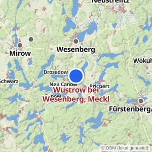 Kartenvorschau Wustrow bei Wesenberg, Meckl