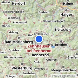 Kartenvorschau Zehnhausen bei Rennerod