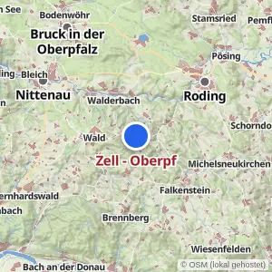 Kartenvorschau Zell - Oberpf