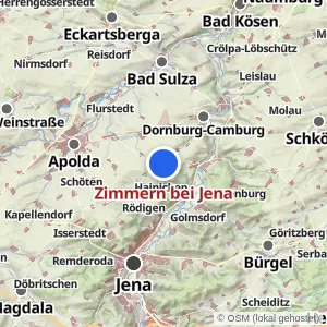 Kartenvorschau Zimmern bei Jena